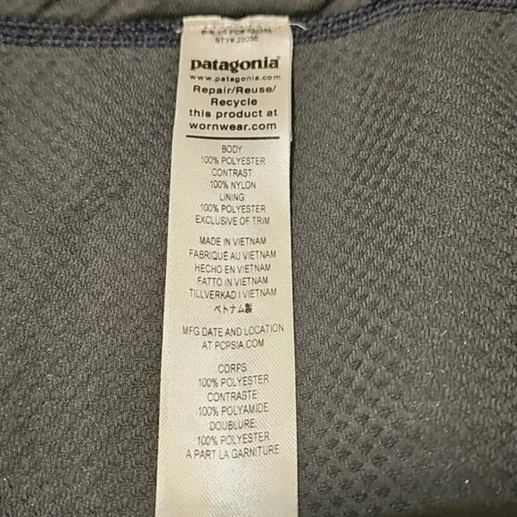 **RARE Vintage 90s Patagonia Heavy Pile Fleece - Navy Blue & Red** - Picture 4 of 5